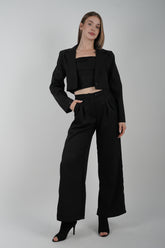 Blazer Cropped Tulum Negro
