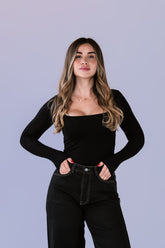 Top Viscosa Basico Negro