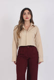 Camisa Soft Popelin Beige