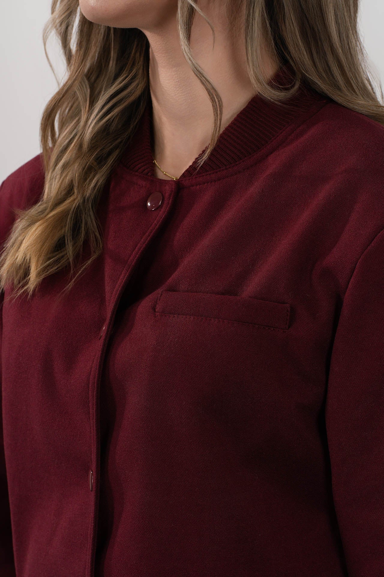 Chaqueta Bomber Muse Burgundy