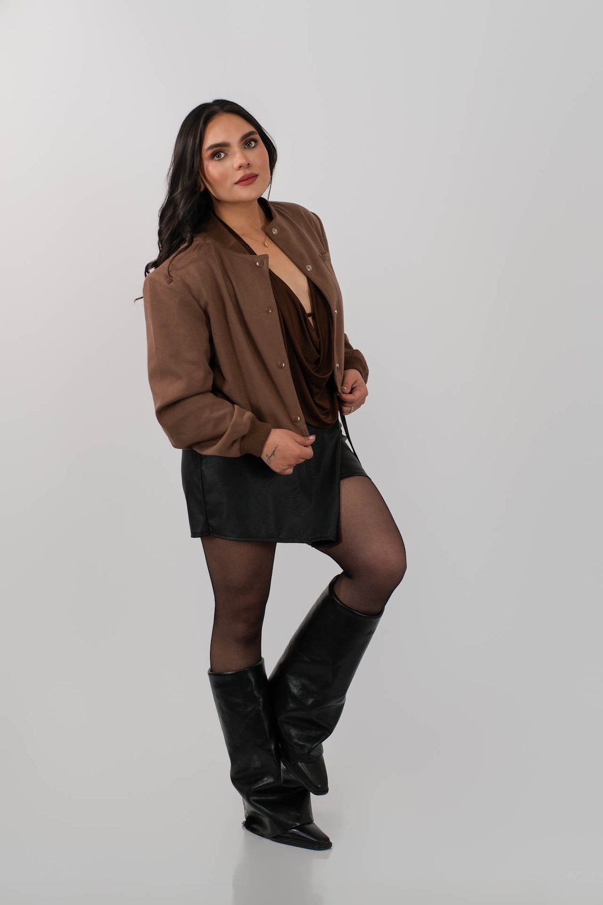 Chaqueta Bomber Muse Mocca