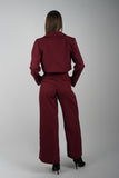 Blazer Cropped Tulum Burgundy