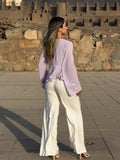 Blusa Gasa Lila