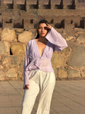 Blusa Gasa Lila