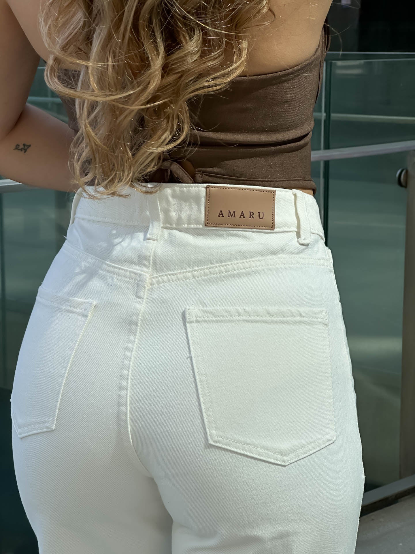 Jeans Santorini Blanco