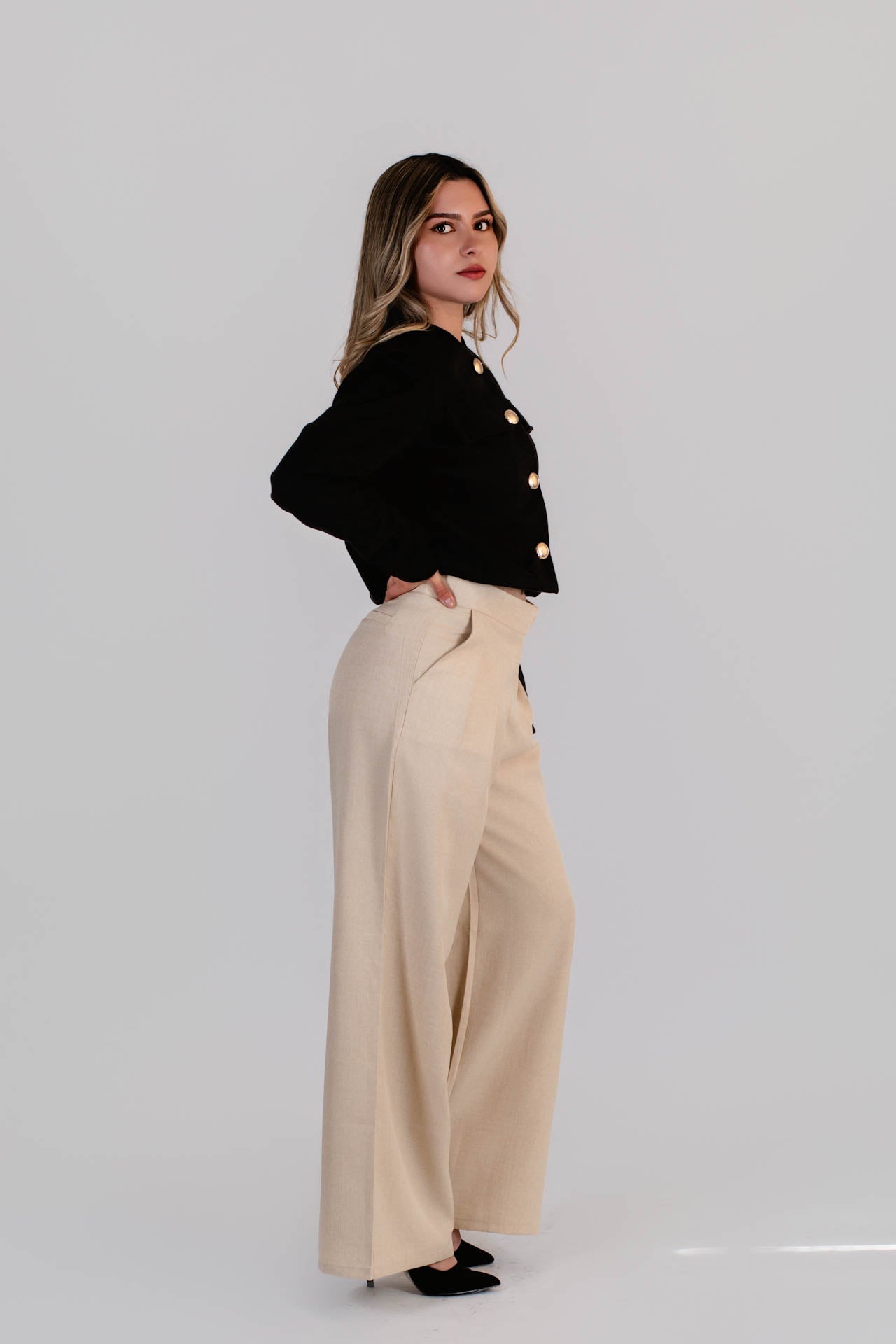Chaqueta Paño Aurora Negro