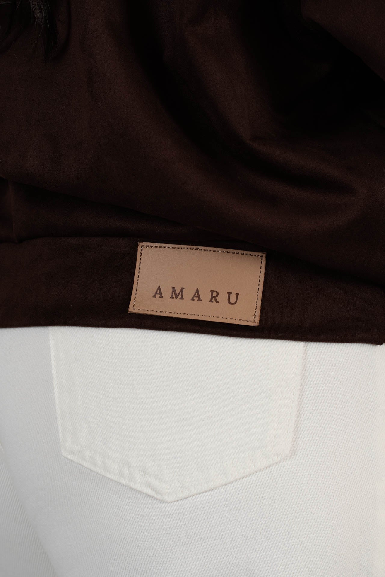 Chaqueta Bomber Suede Chocolate