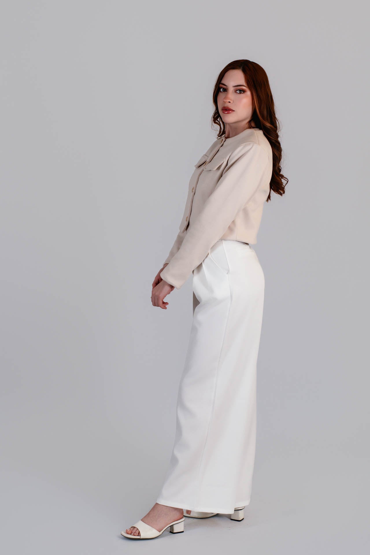 Chaqueta Paño Aurora Beige