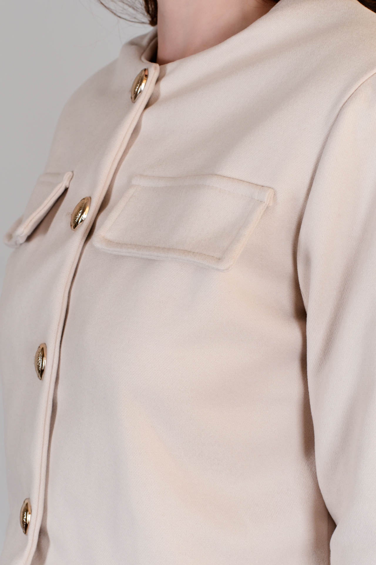 Chaqueta Paño Aurora Beige