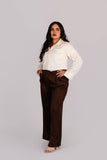Camisa Cropped Popelina Vainilla
