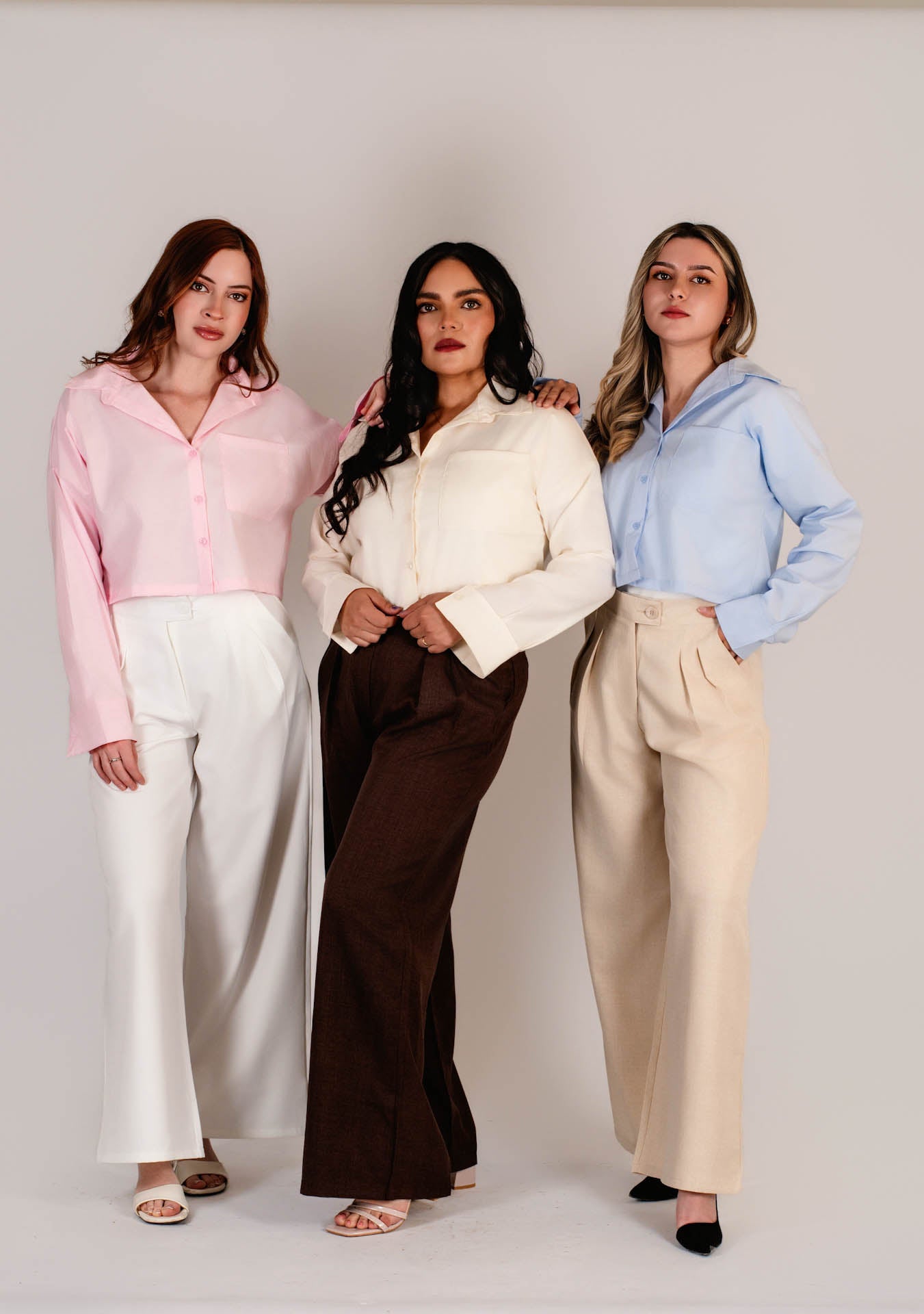 Camisa Cropped Popelina Vainilla