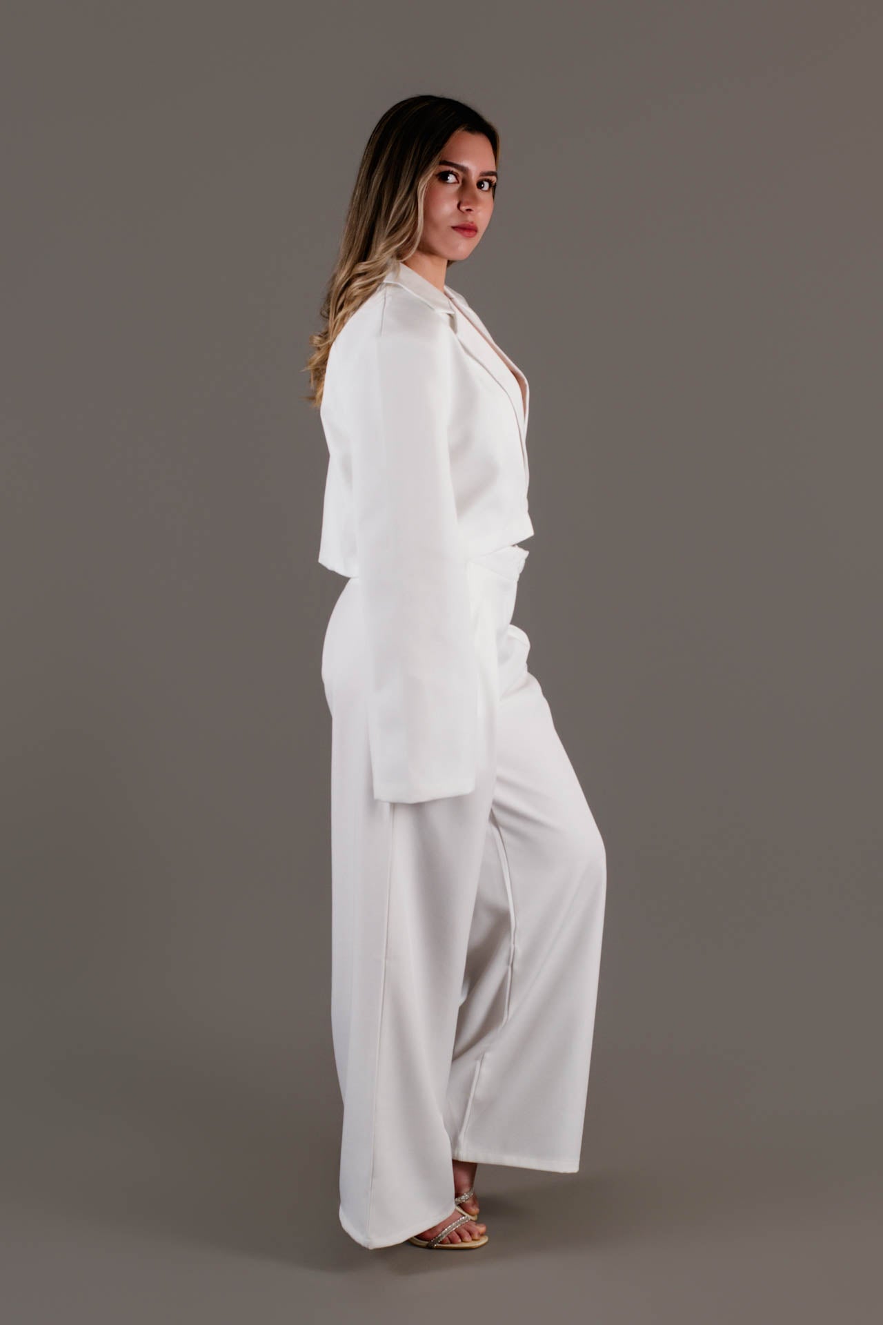 Blazer Crooped Sakura Blanco