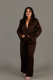 Blazer Crooped Sakura Chocolate