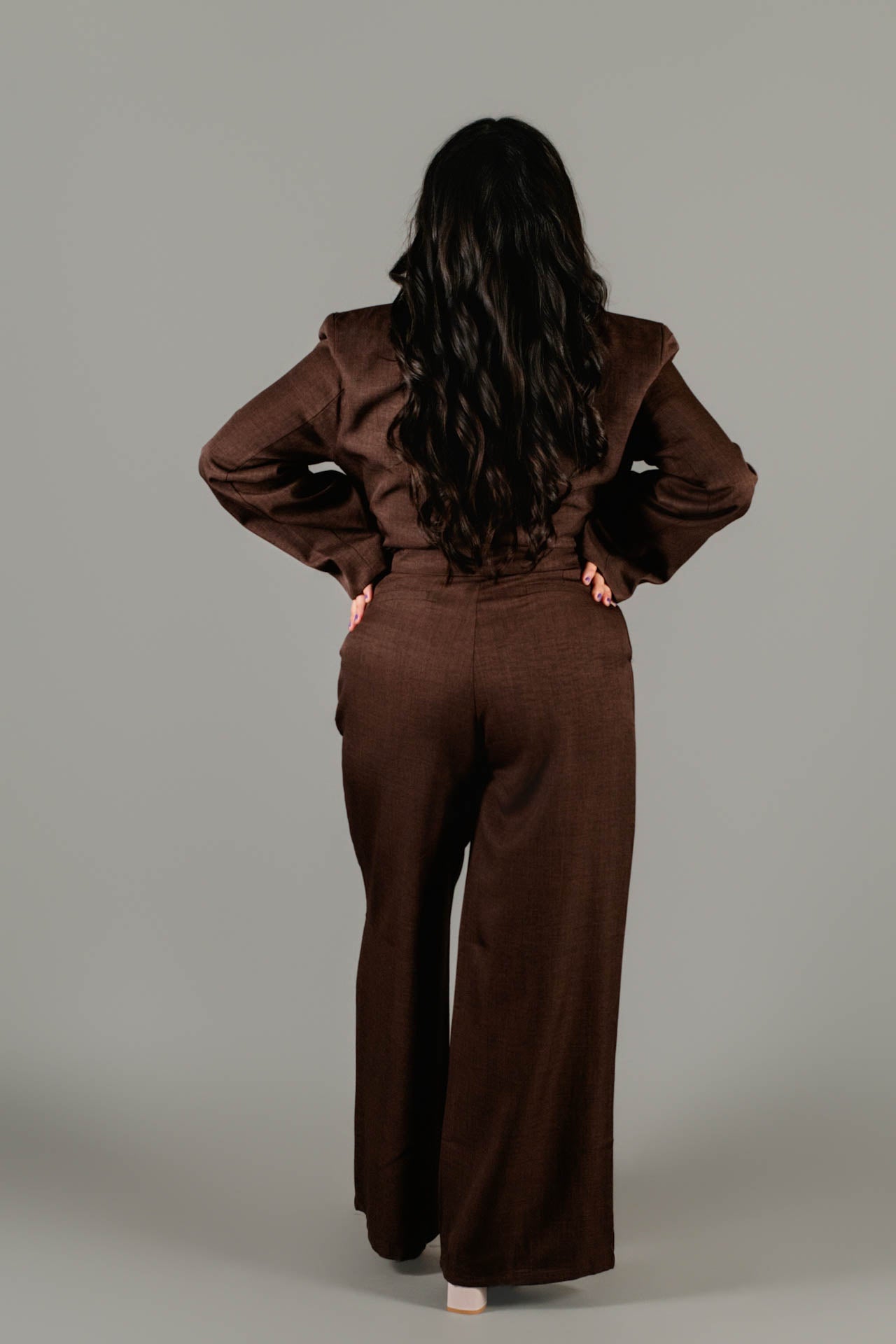 Blazer Crooped Sakura Chocolate