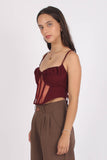 Corset Sastre Capri Burgundy