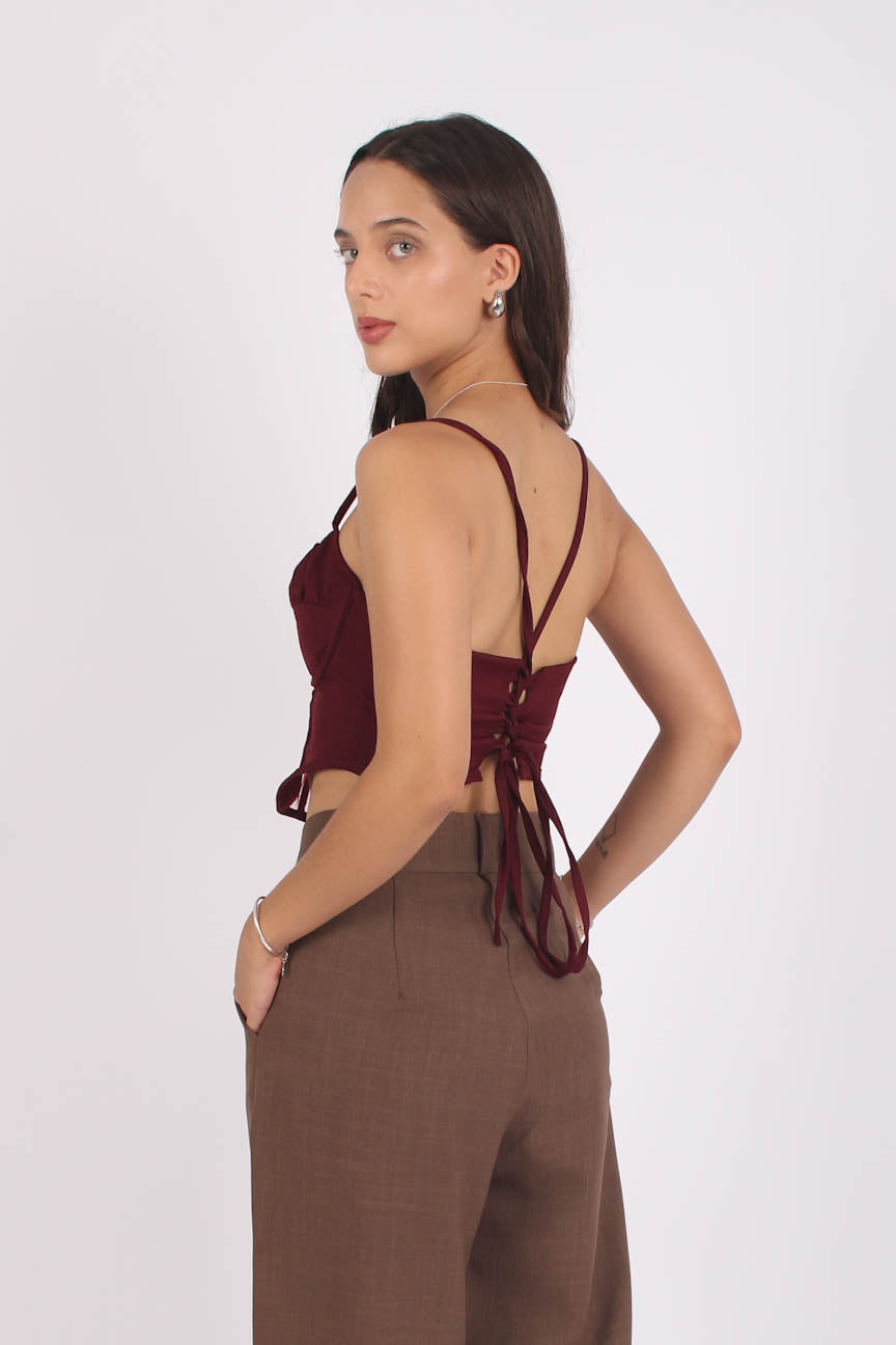 Corset Sastre Capri Burgundy