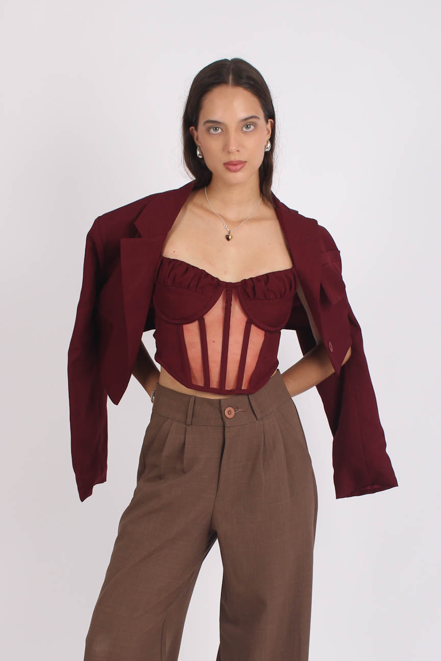 Corset Sastre Capri Burgundy