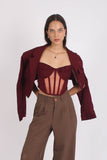 Corset Sastre Capri Burgundy