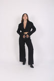 Blazer Cropped Vogue Negro