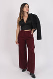 Top Glow Satin Negro