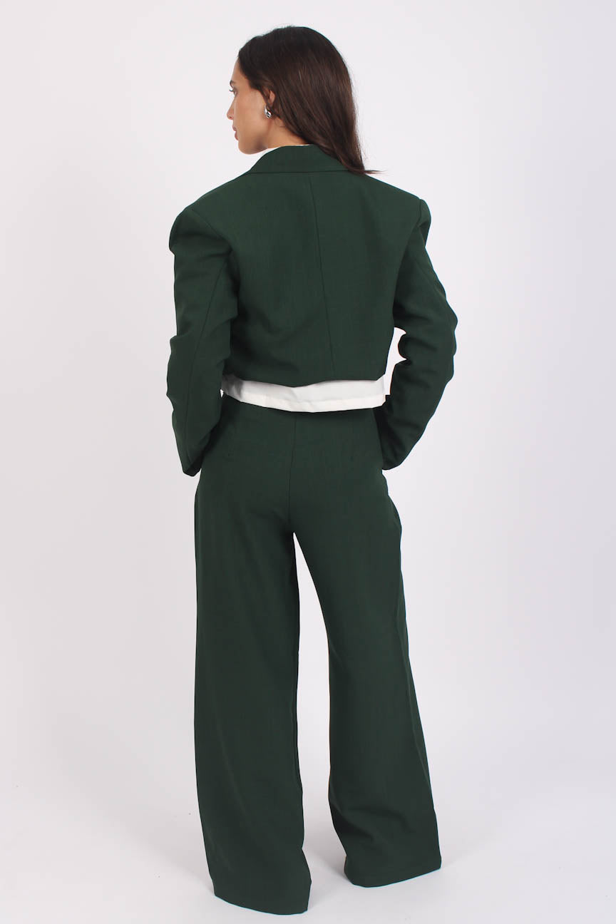 Blazer Cropped Vogue Verde