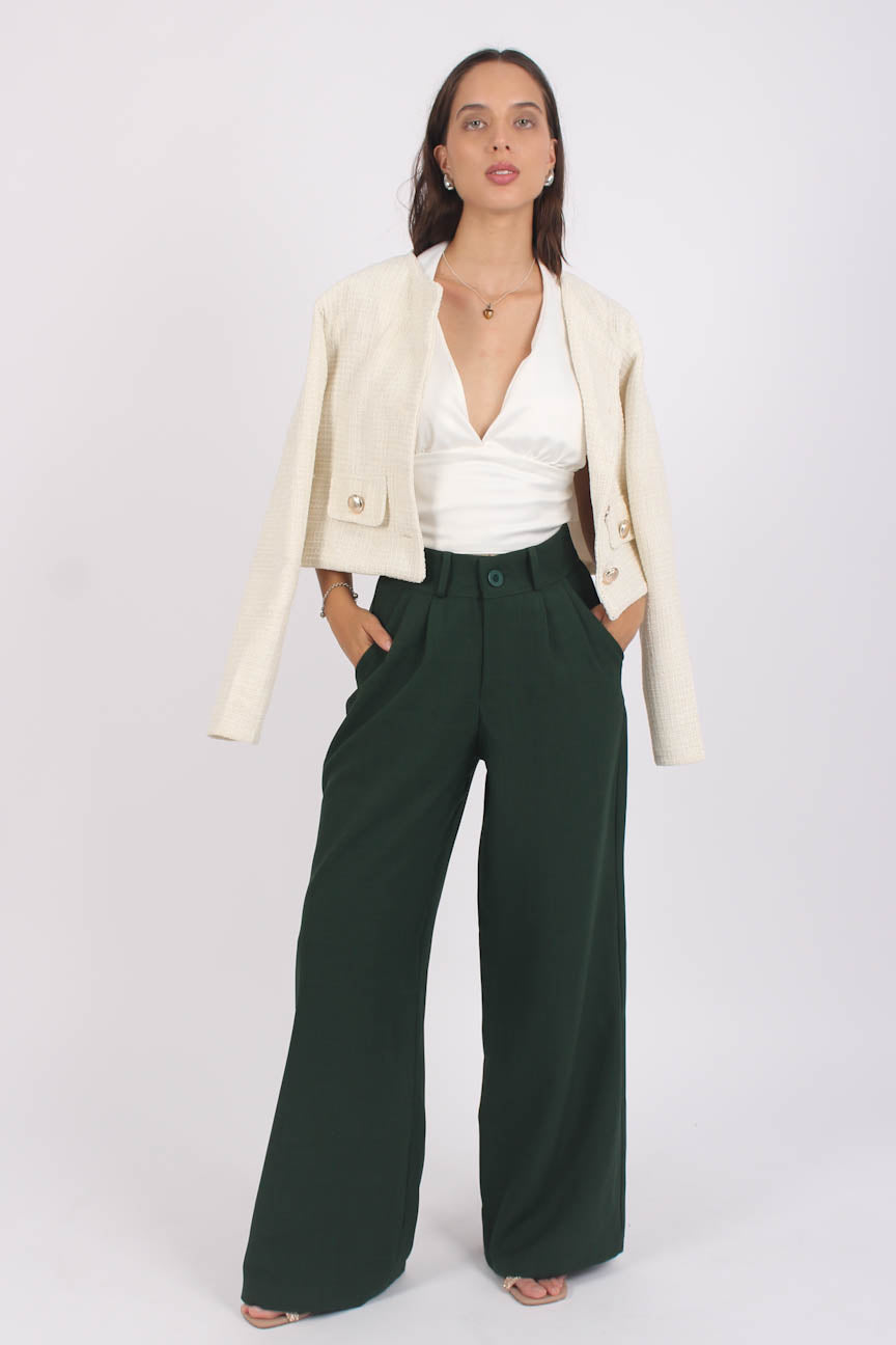 Top Glow Satin Blanco